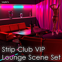 Strip Club VIP Lounge And Iray Lights