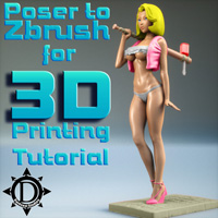Poser To Zbrush For 3D Printing