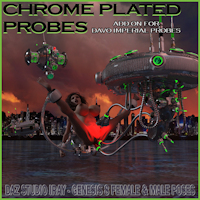 Chrome Plated Probes For Davo Imperial Probes Daz Studio