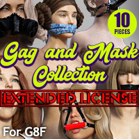 Gag & Mask Collection For G8F Extended license