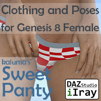 Sweet Panties For Genesis 8 Female