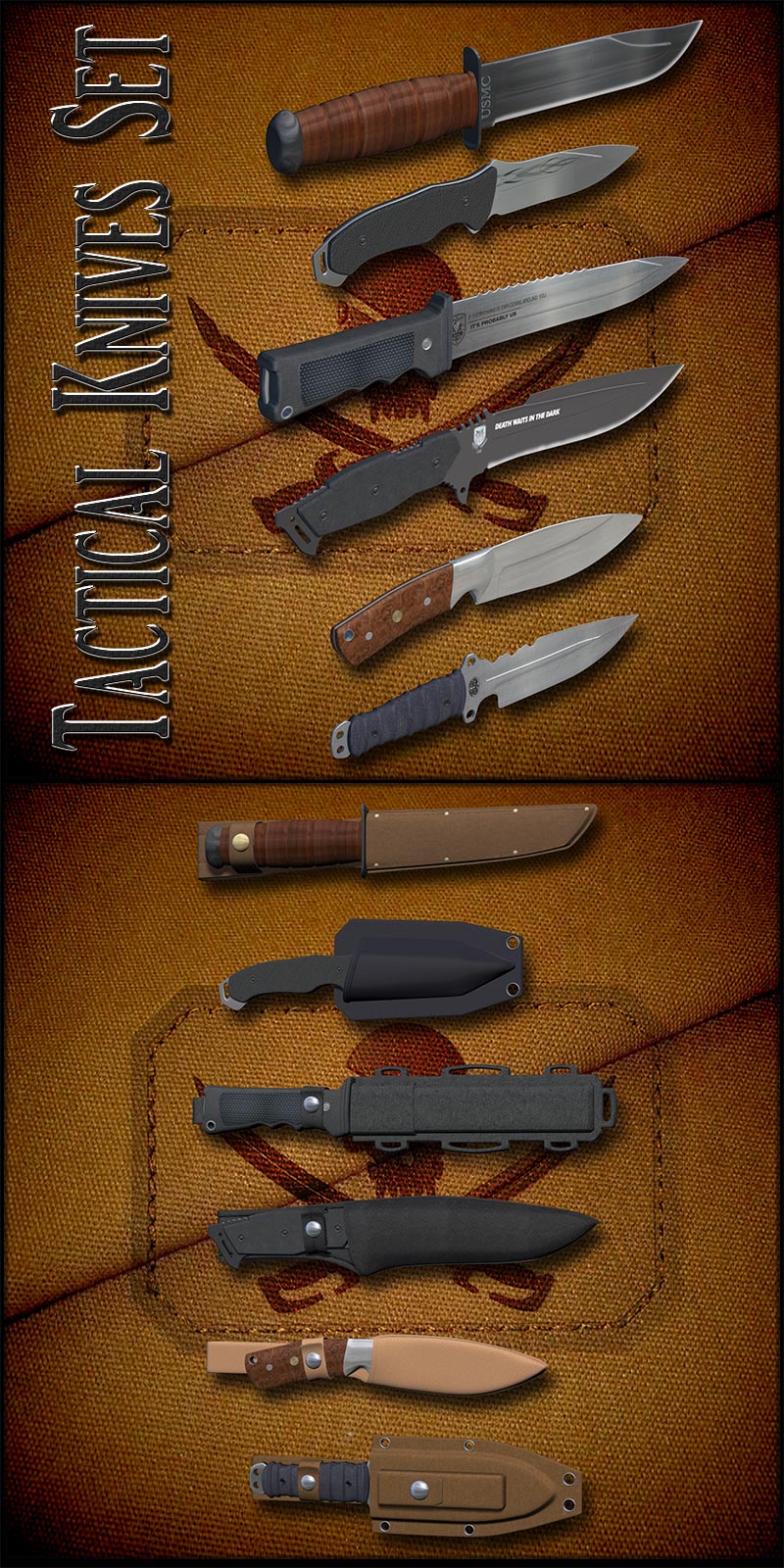 Tactical Knives Set