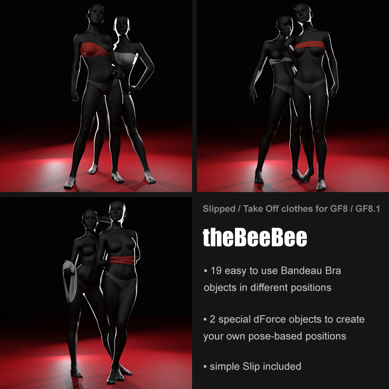 theBeeBee - slipped and take off clothes for GF8 / GF8.1