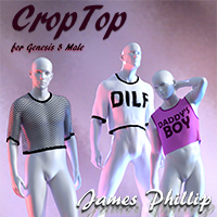 dForce CropTop For Genesis 8 Male