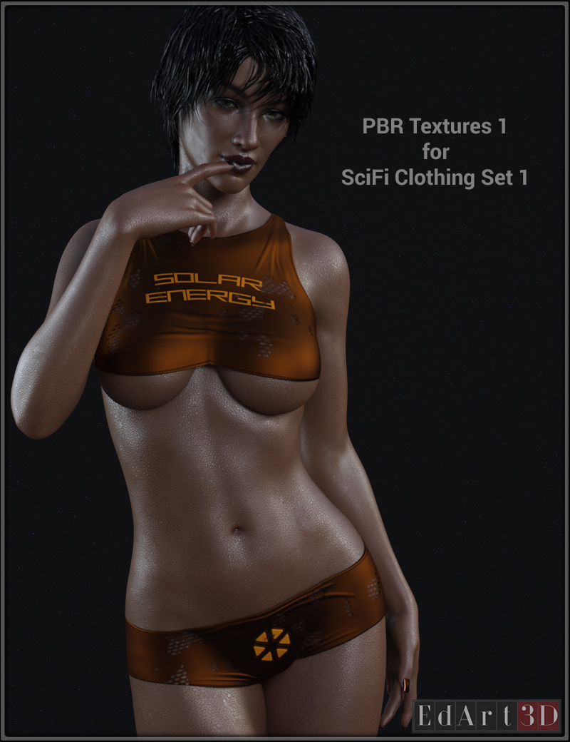 PBR Textures 1 For SciFi Clothing Set 1 For G8F