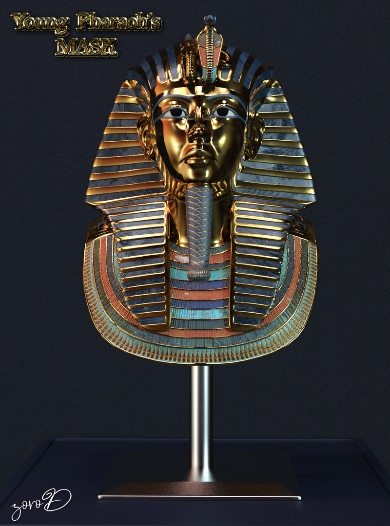 Young Pharaoh Mask for DAZ Studio