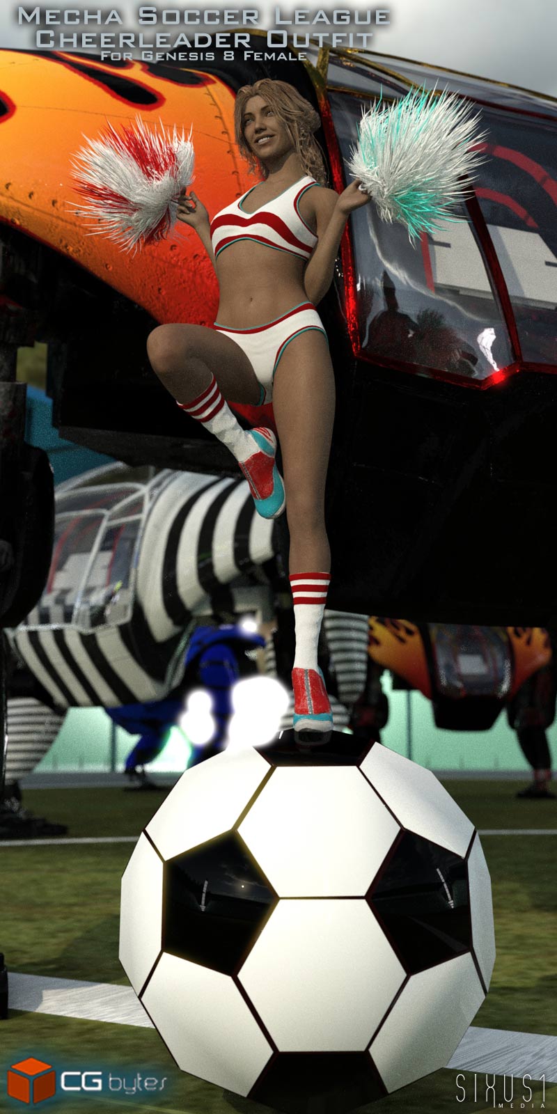 ArtDev Mecha Soccer League Cheerleader Outfit For G8F