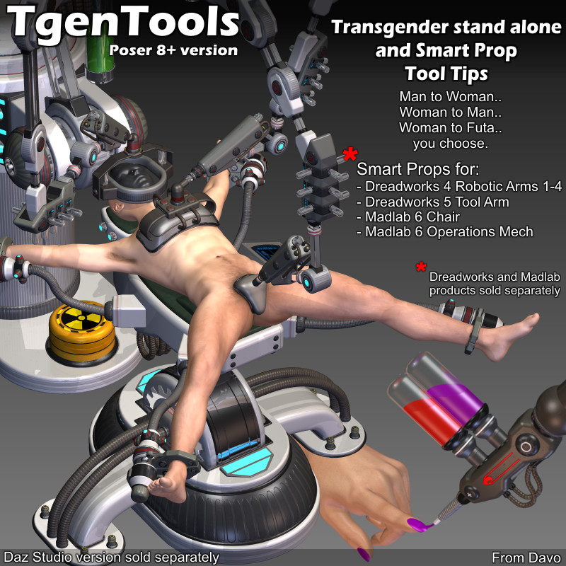 "Tgen Tools" Transgender Tools for Poser 8+