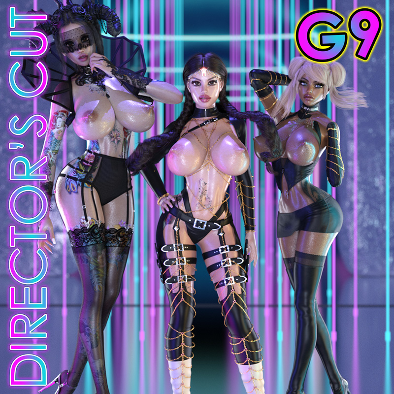Threesome (1 Guy 2 Girls) G9 - Director's Cut Poses