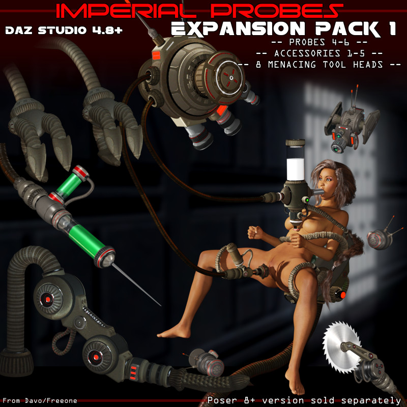 Imperial Probes "Expansion Pack 1" For DazStudio 4.8+