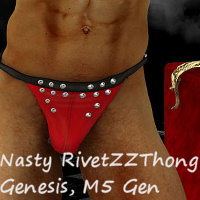 Nasty Rivet ZZThong for Genesis