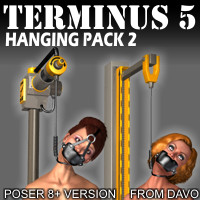 Terminus 5 "Hanging Pack 2" For Poser 8+