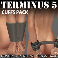 Terminus 5 "Cuffs Pack" For Poser 8+