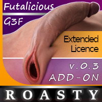Roasty Add-On For Genesis 3 Female-Extended Licence