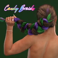 Candy Braids Hair for Genesis 8 Females