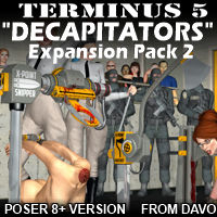 Terminus 5 Decapitators "Equipment Pack 2" For Poser