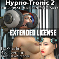 "Hypno-Tronic 2" Mind Control Devices For Daz Studio 4.8+ EXTENDED LICENSE