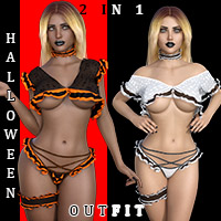 2 IN 1 HALLOWEEN OUTFIT G8F/G8.1F