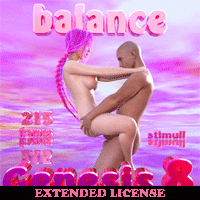 Balance For Genesis 8 Figures Extended License