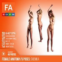 Female Anatomy | Shenika 5 Various Poses | 40 Photos