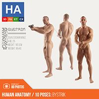 Human Anatomy | Bystrik 10 Standing Poses | 80 Photos