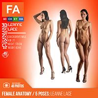 Female Anatomy | Leanne Lace 5 Various Poses | 40 Photos