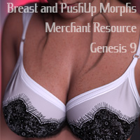 LK Breast and PushUp Morphs for Genesis 9 - Merchant Resource