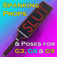 Spanking Props and Poses G9, G8, G3