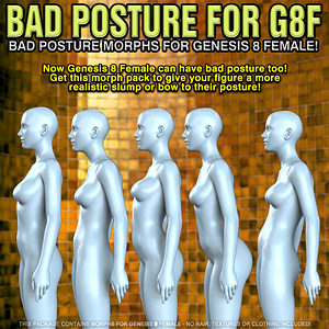 Bad Posture Morphs for G8F