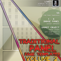 Loki's Traditional Comicbook Templates VOL 2