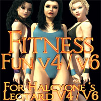Fitness Fun for Halcyone's Leotard V4 V6