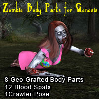 Zombie Body Parts for Genesis