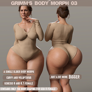 Body Morph 03 for Genesis 8 / 8.1 Female