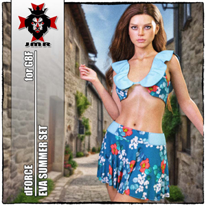 JMR dForce Eva Summer Set for G8F