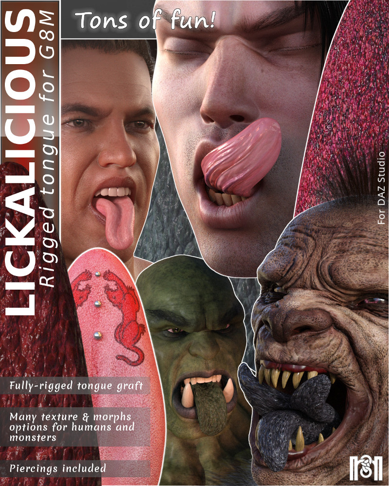 Lickalicious For Genesis 8 Male