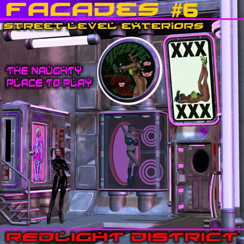 Davo's Facade Set #6 Red Light District!