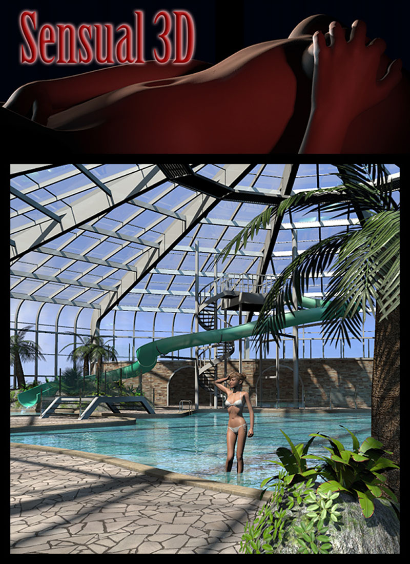 Sensual3D's Tropical indoor public pool
