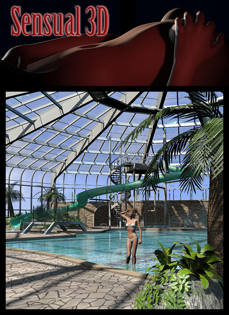Sensual3D's Tropical indoor public pool