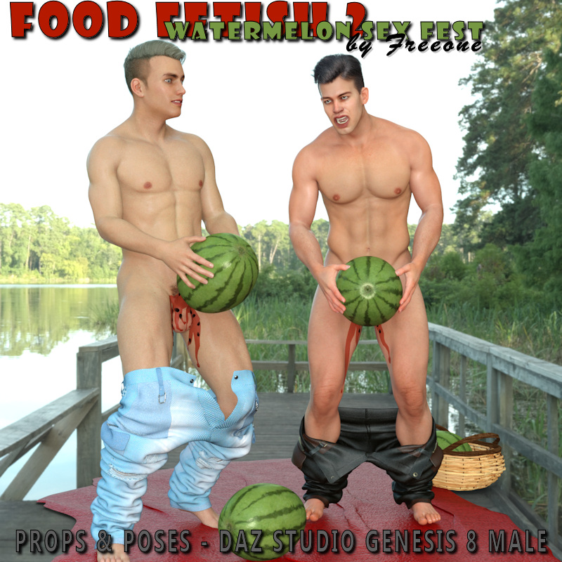 Food Fetish II (Watermelon Sex Fest) for Daz Studio Iray