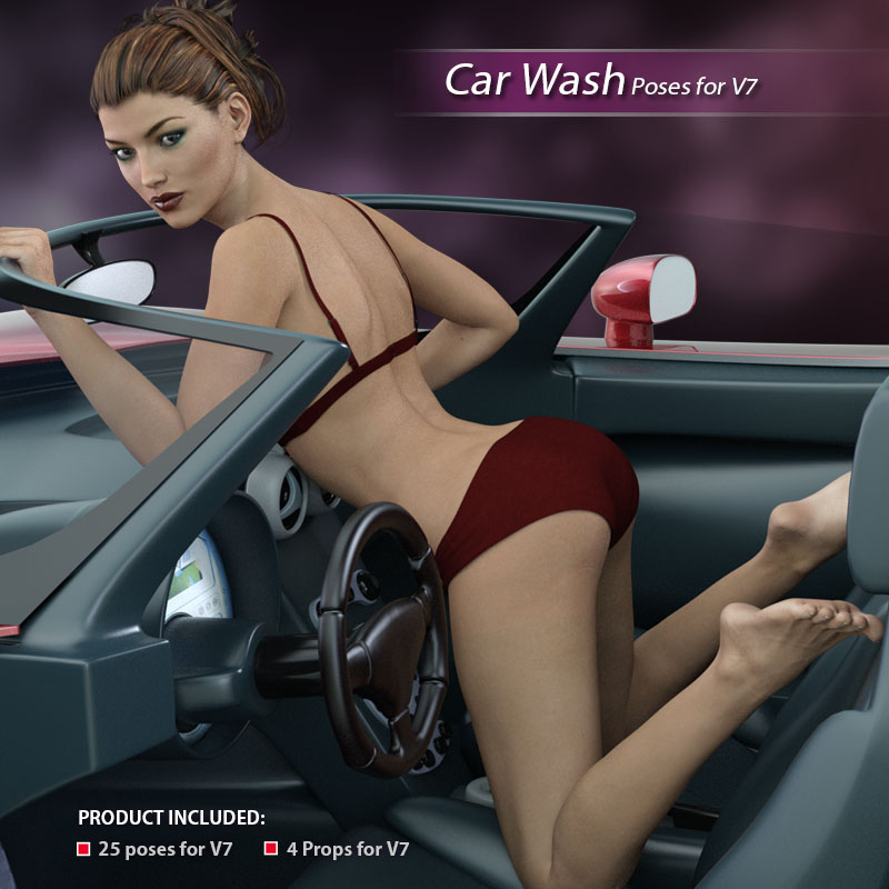 Car Wash Pose For V7