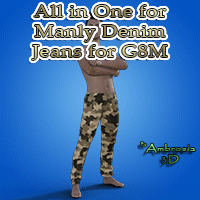 All In One For Manly Denim Jeans G8M