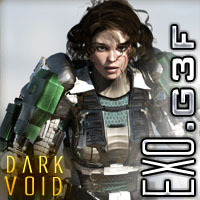 Dark Void Exo Suit For G3F