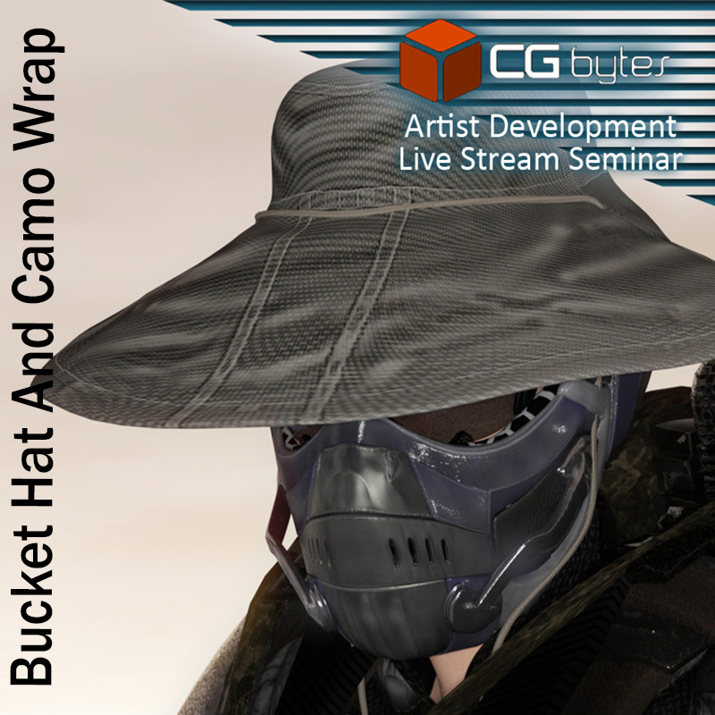 ArtDev DarkVoid Exploration Unit Bucket Hat And Camo Wrap
