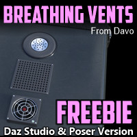 "Breathing Vents Freebie" for DS and Poser