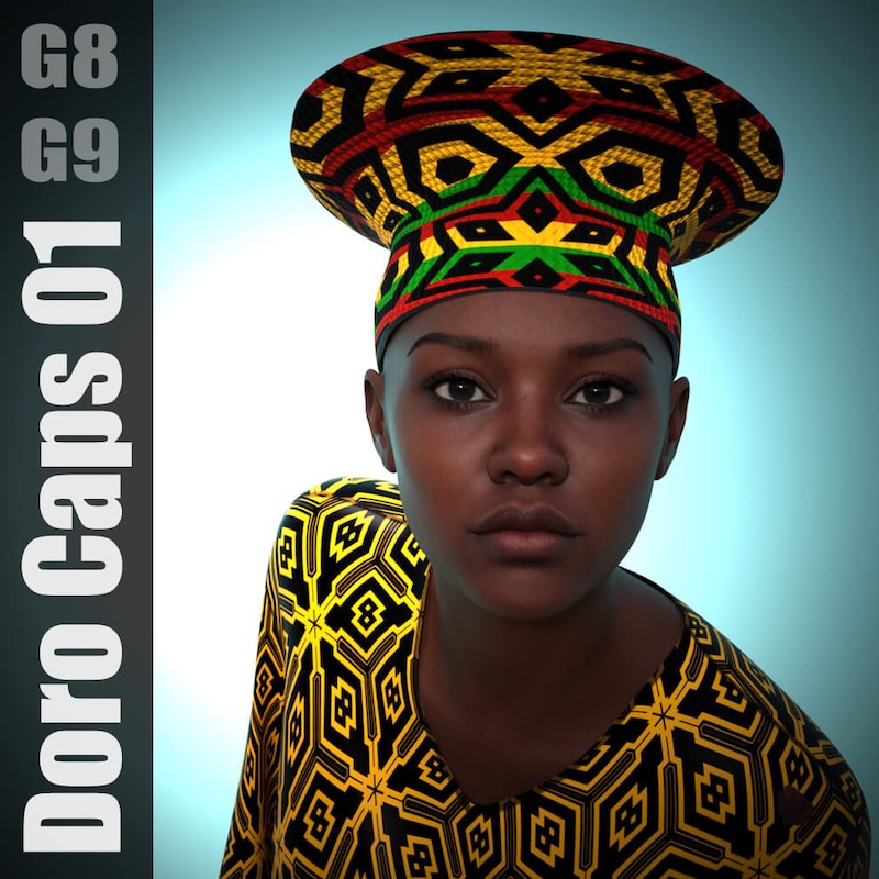 Doro Caps - Hats for Genesis 8 and 9