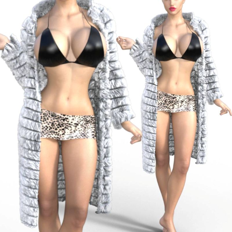 dforce Fur Coat Set G8F/G8.1F