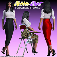 dForce Hobble Skirt For G8F