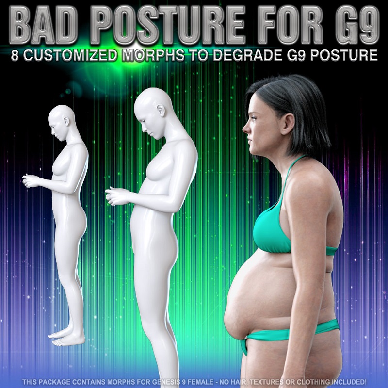 Bad Posture Morphs for G9