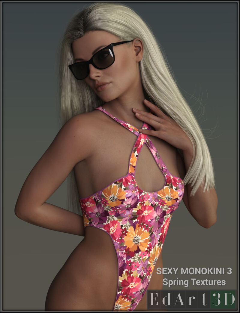 Sexy Monokini 3 Spring Textures
