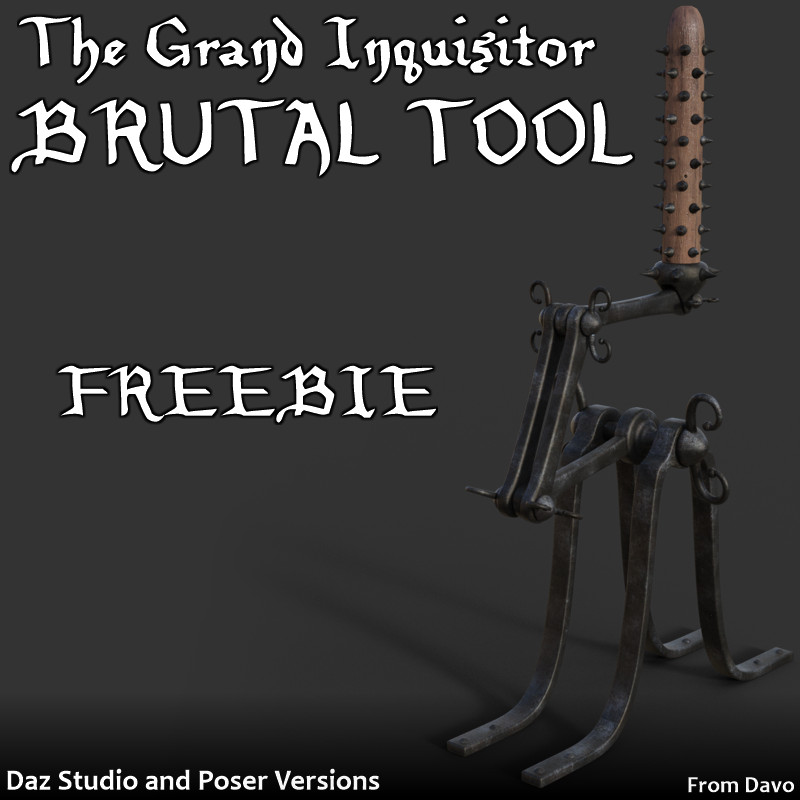 Grand Inquisitor "Brutal Tool" FREEBIE for DS and Poser
